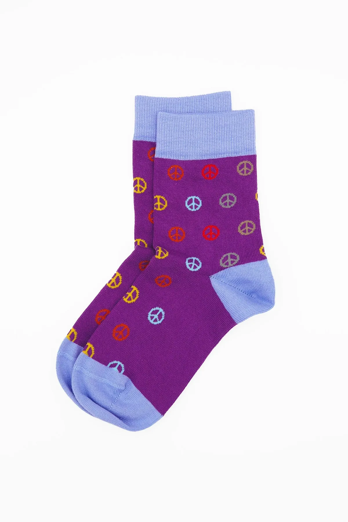 Peace Women's Socks - Purple