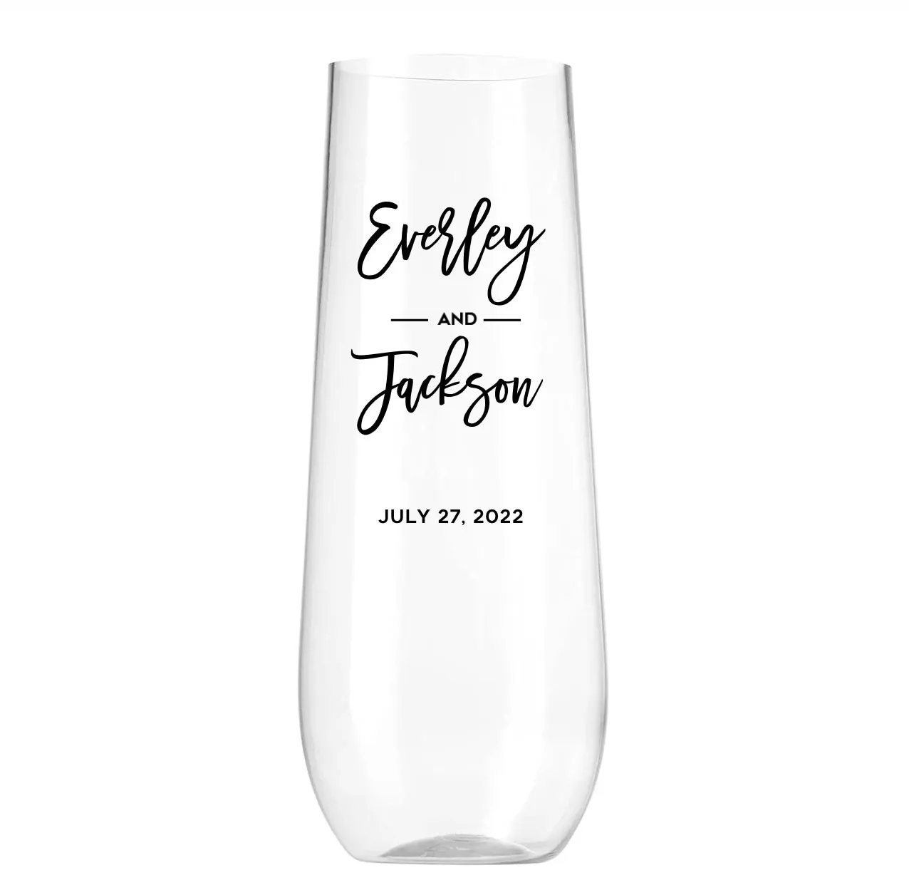 Personalized Wedding Champagne Glasses