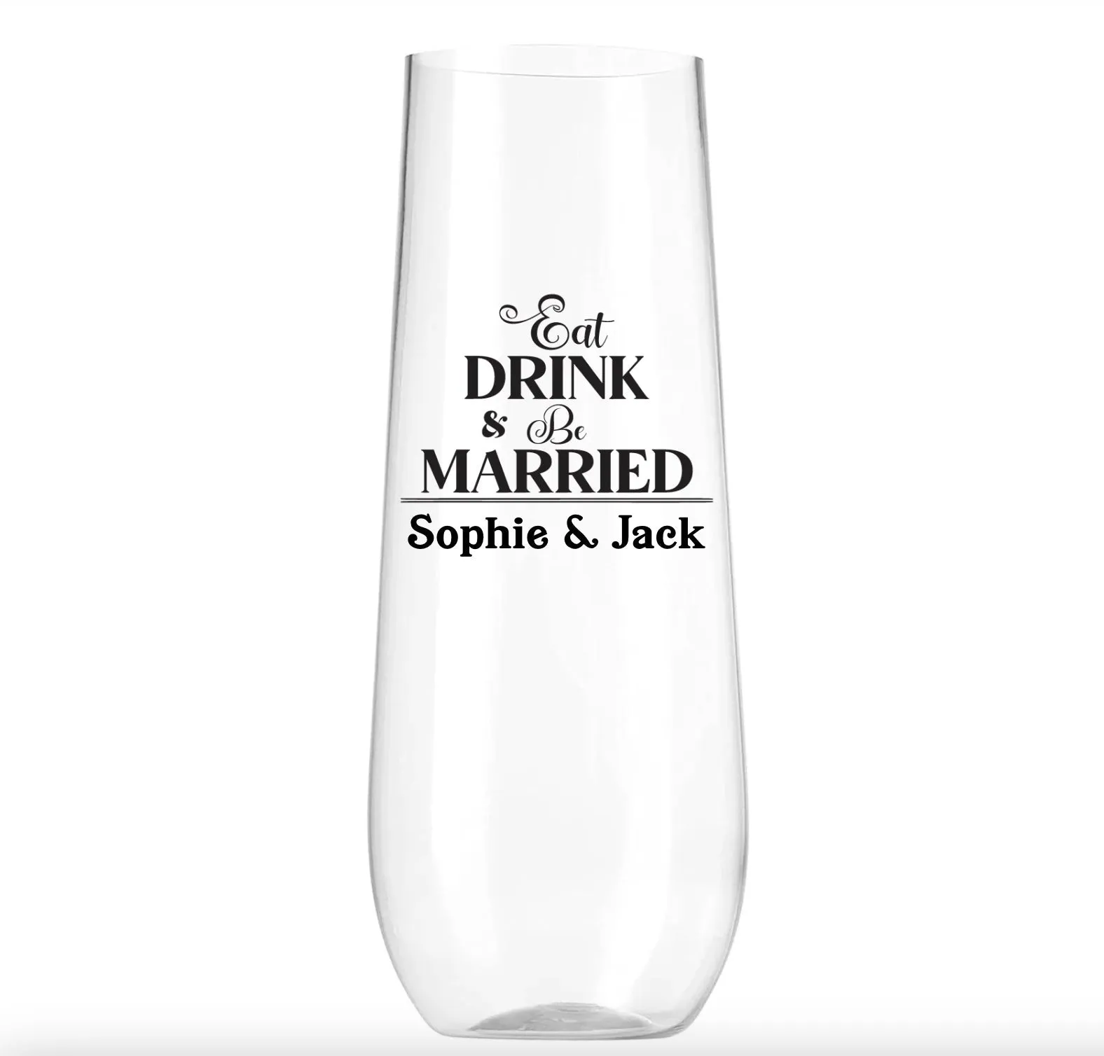 Personalized Wedding Champagne Glasses