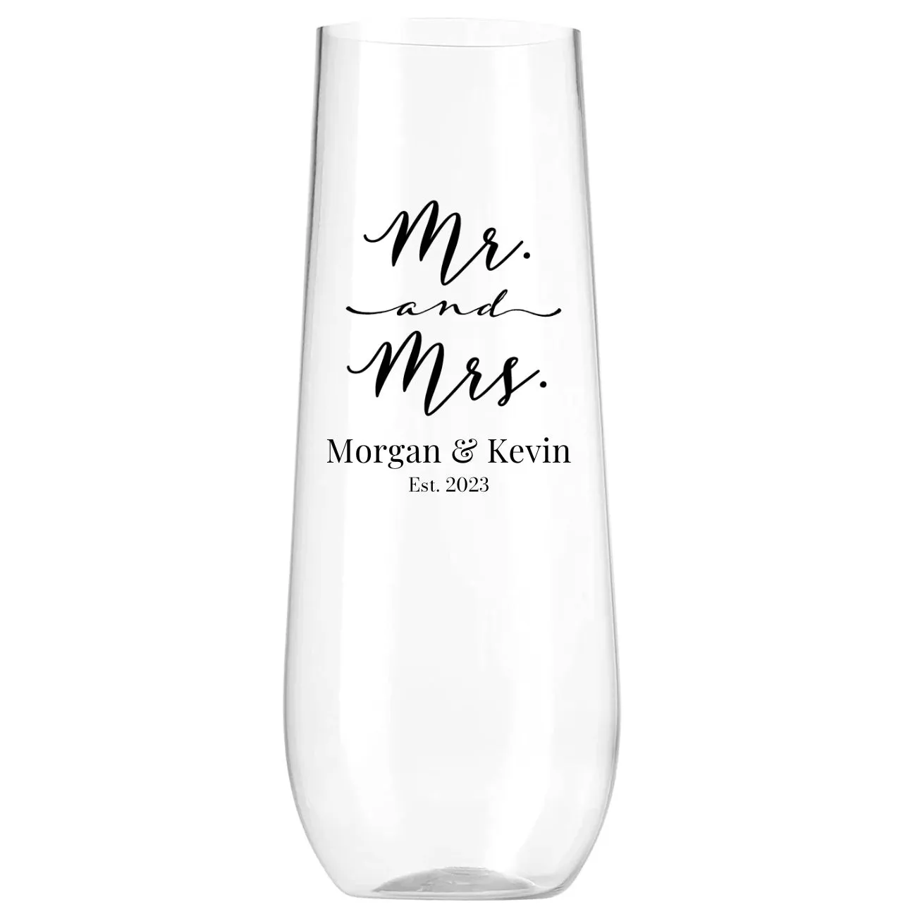 Personalized Wedding Champagne Glasses