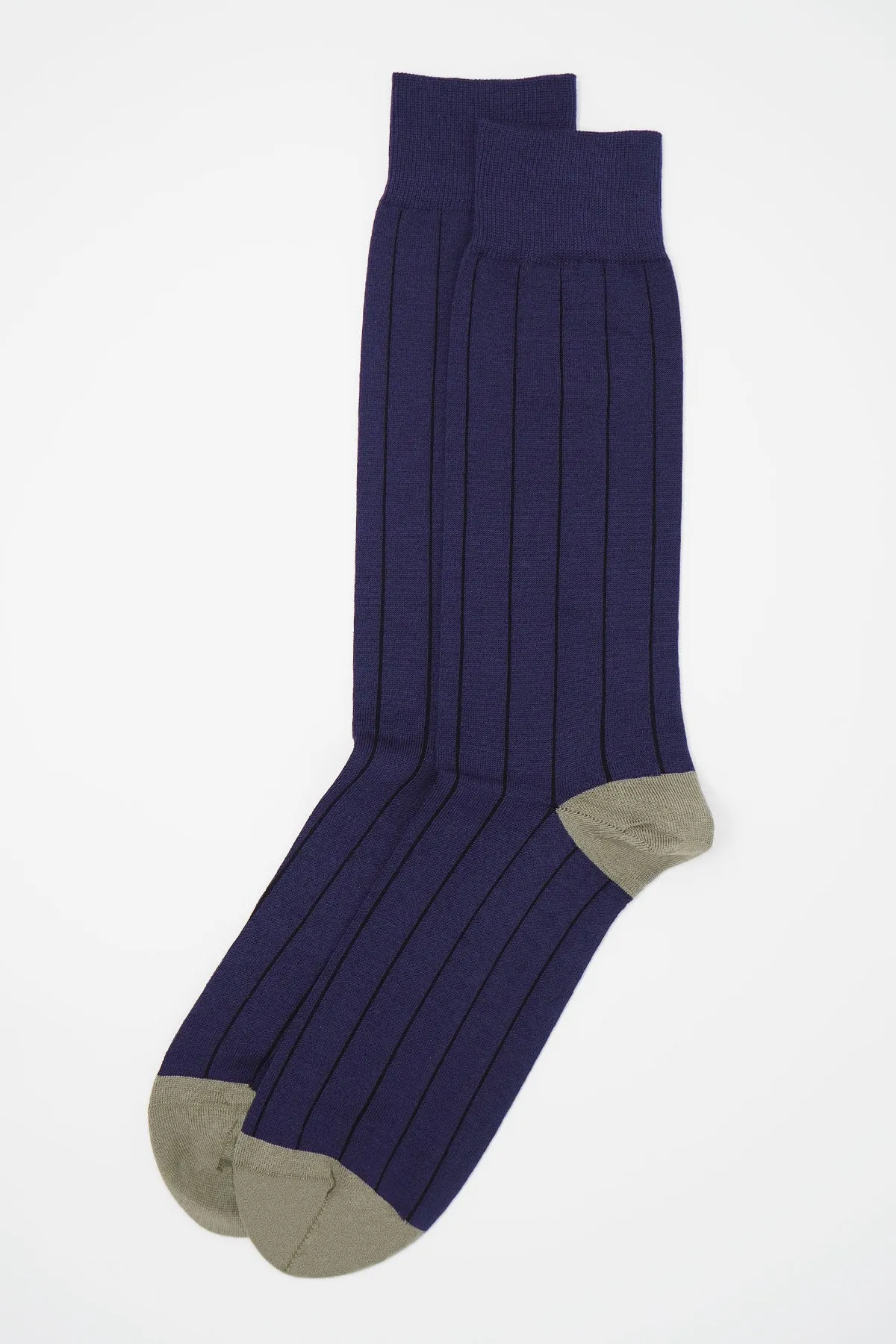 Pin Stripe Men's Socks - Purple