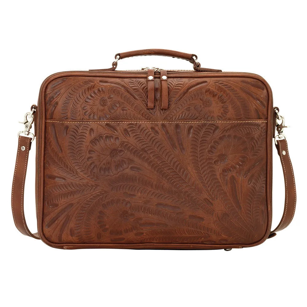 "Retro Romance" Western Leather Laptop Briefcase - Choose From 2 Colors!