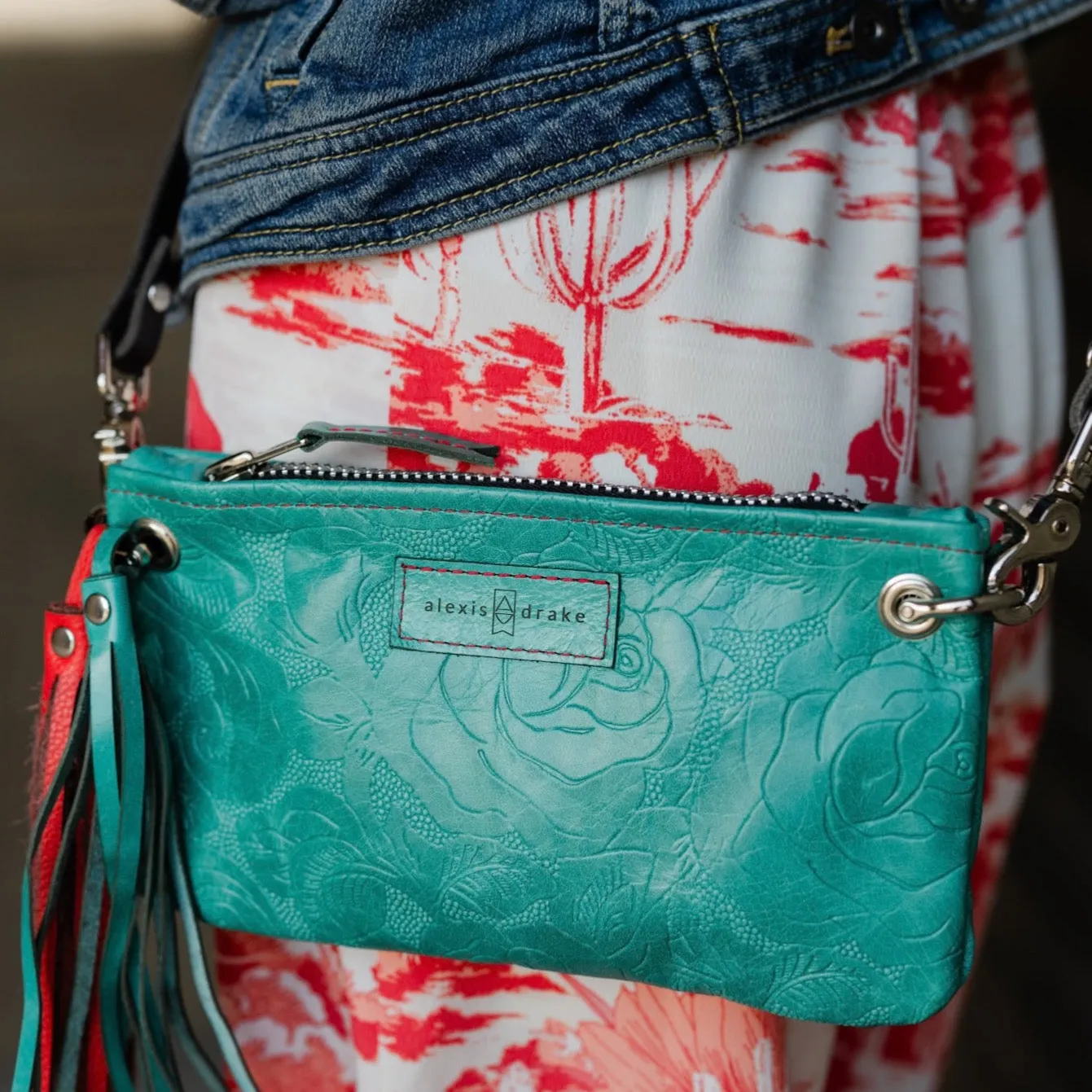 Rodeo Collection | Belt Bag Clutch   Crossbody | Cactus Rose