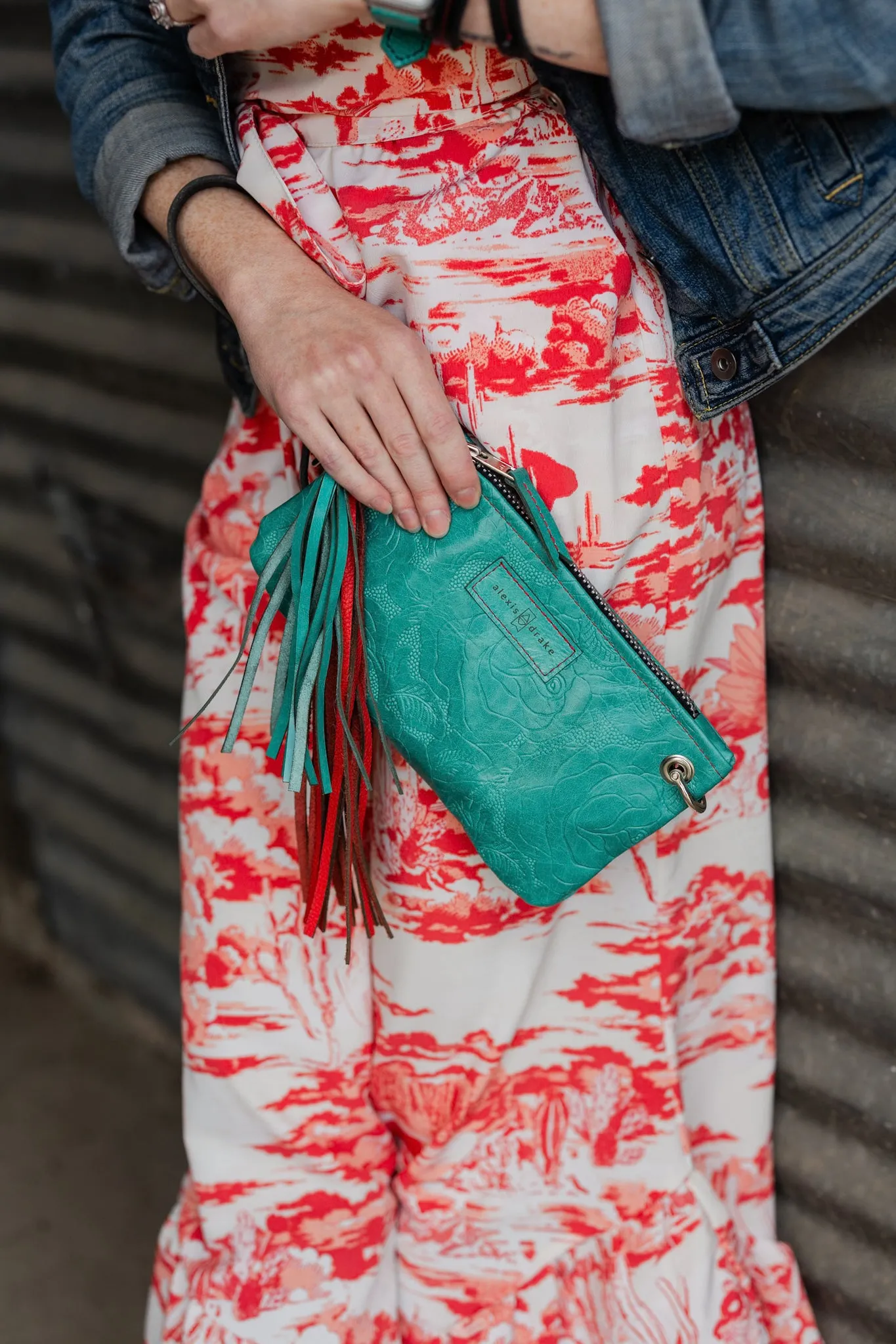 Rodeo Collection | Belt Bag Clutch   Crossbody | Cactus Rose