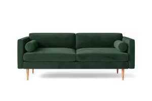 Salerno 2 Seater Sofa Green Velvet