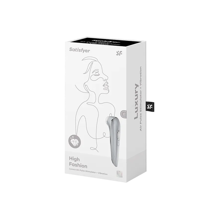 Satisfyer - Luxury High Fashion Clitoral Air Stimulator (Silver)