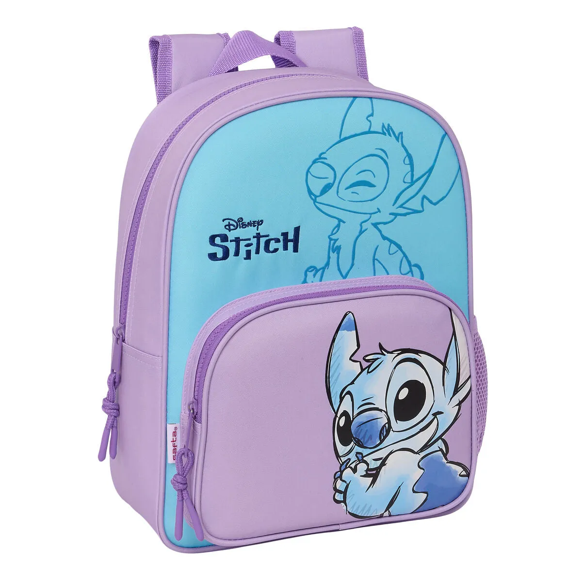 School Bag Stitch Sweet Blue Lilac 26 x 34 x 11 cm