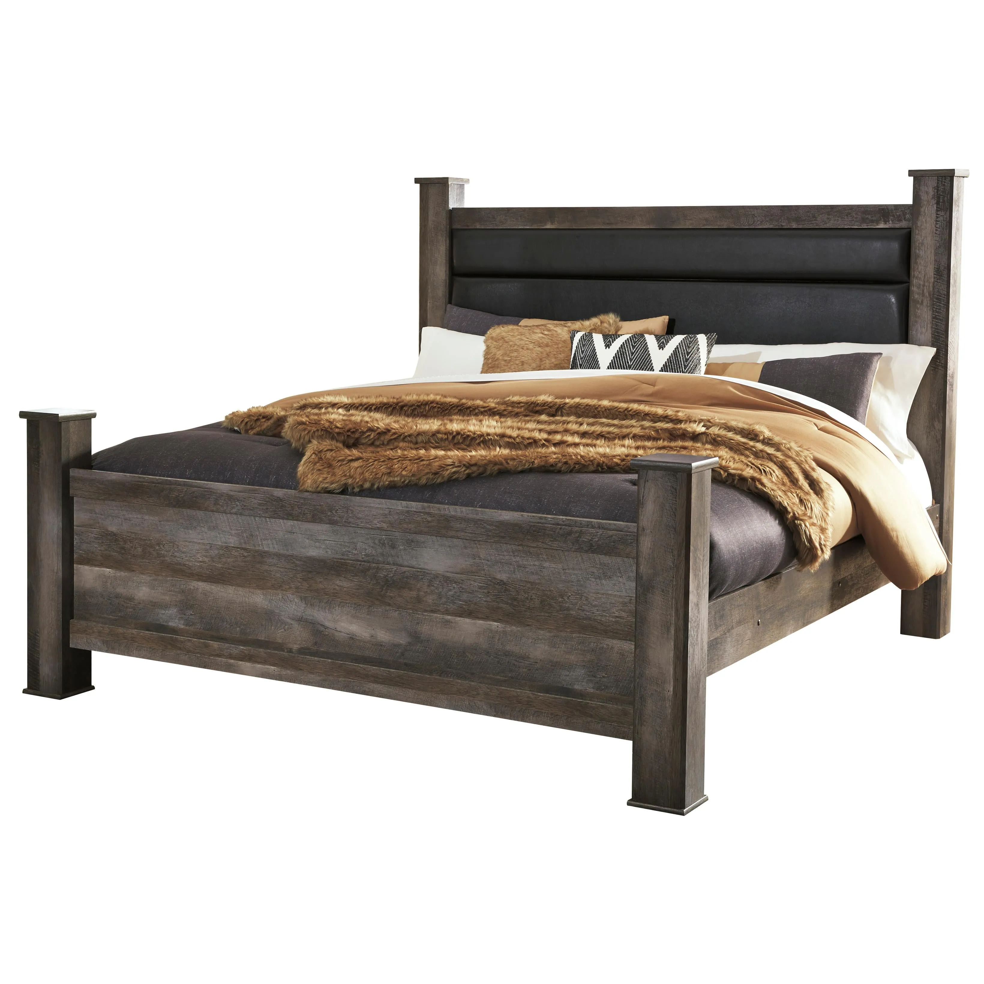 Signature Design by Ashley Wynnlow King Poster Bed B440-68/B440-66/B440-62/B440-99