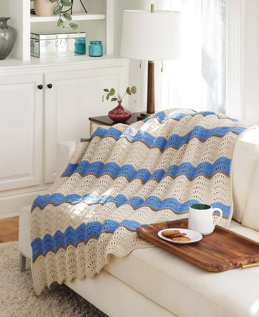 Simply Stunning Ripple Afghan