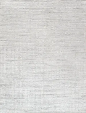 Slate Collection Hand-Loomed Ivory/Beige Bsilk & Wool Area Rug-12' 0" X 15' 0"