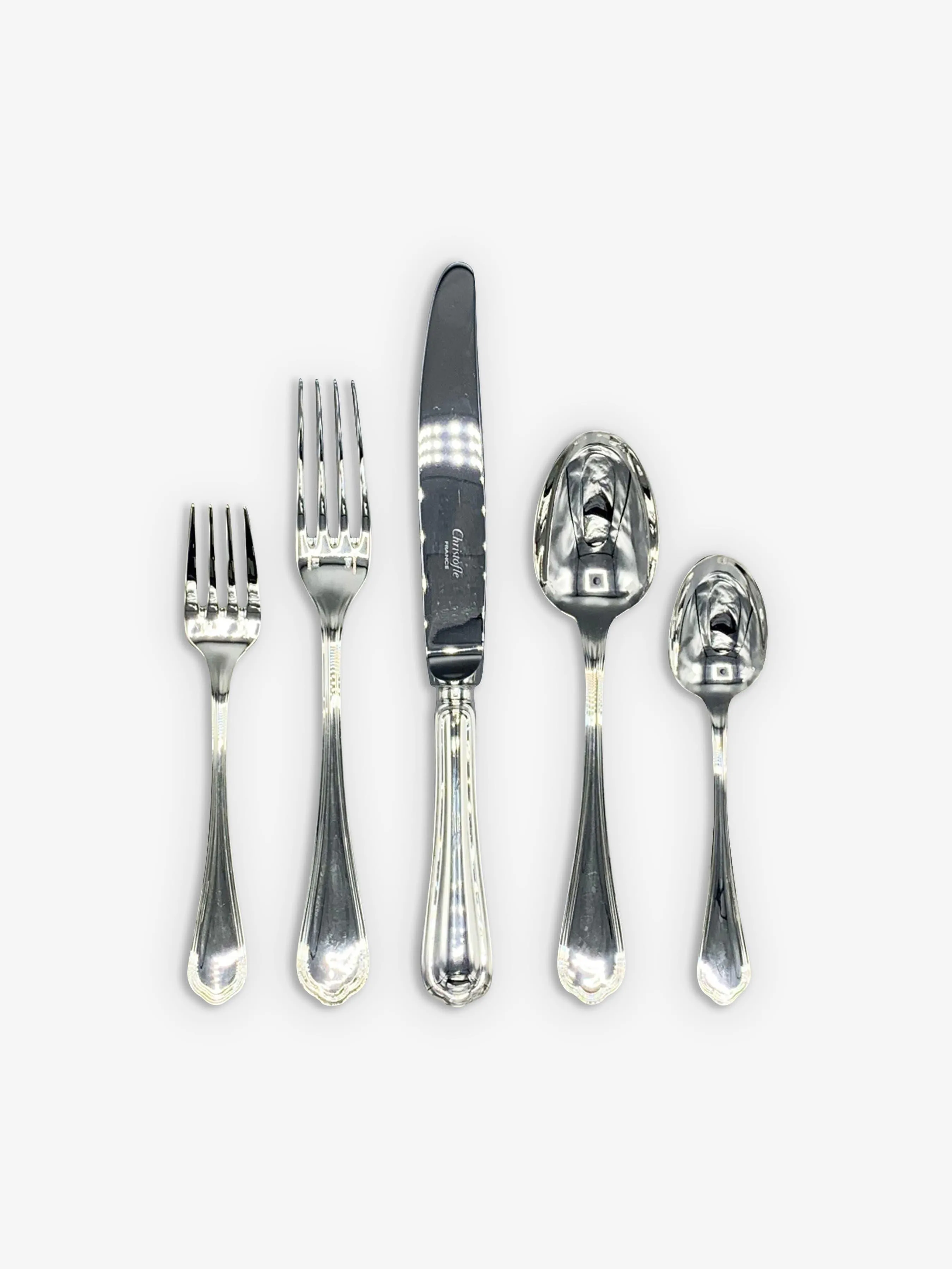 Spatours Dinner Fork in Silver Plate by Christofle