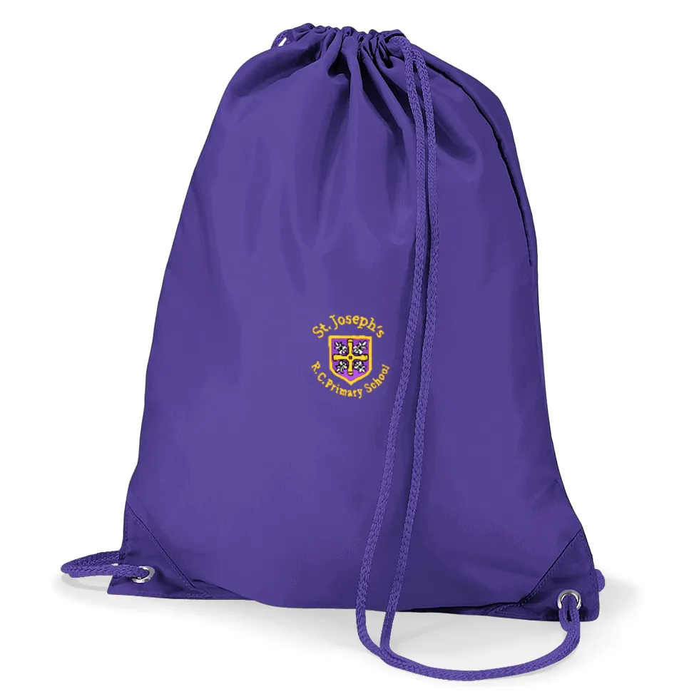 St Joseph's Catholic Primary School - Sunderland Purple Gym Bag