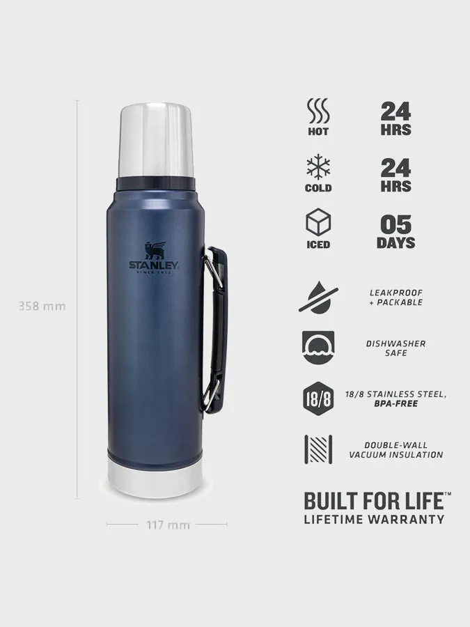 Stanley Legendary Classic Vacuum Insulated Flask Bottle 1.0L