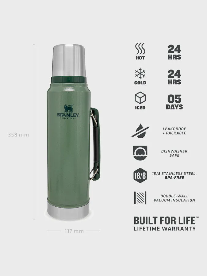 Stanley Legendary Classic Vacuum Insulated Flask Bottle 1.0L