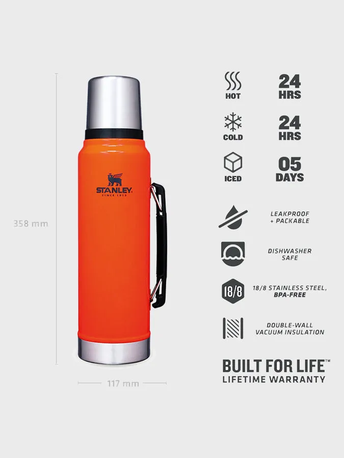 Stanley Legendary Classic Vacuum Insulated Flask Bottle 1.0L