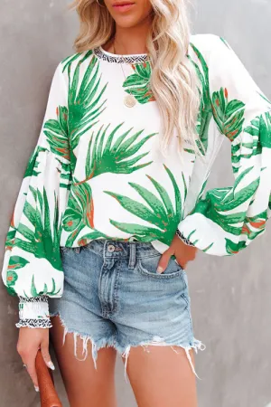 Stay Stunning Printed Smocked Top