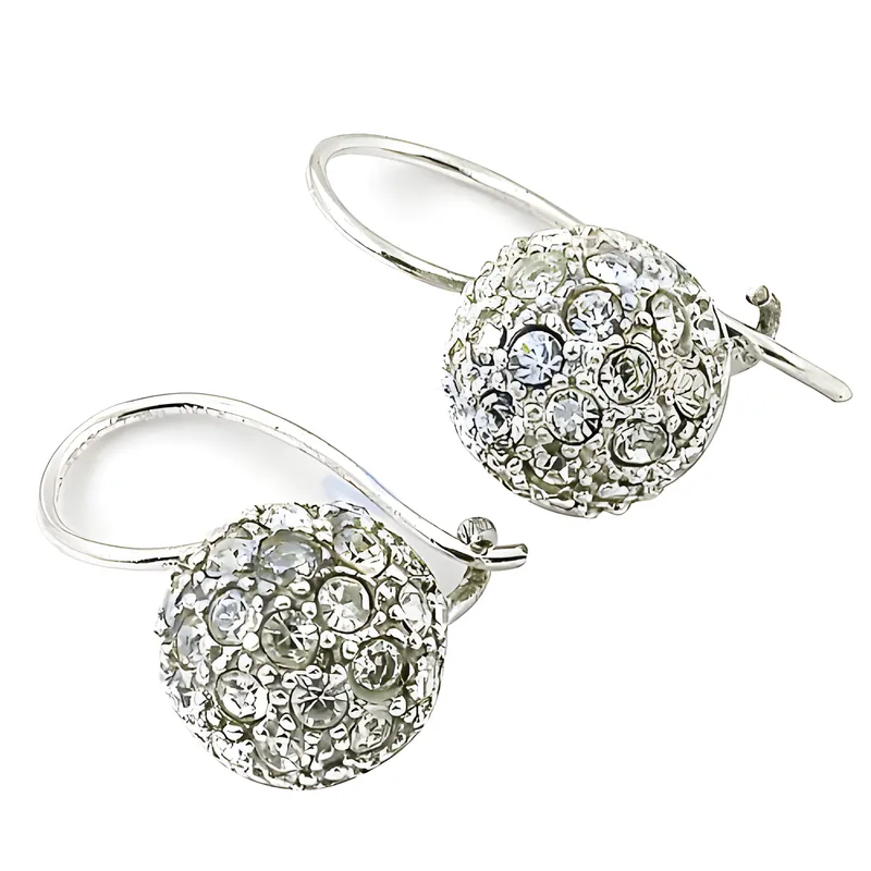 Stunning Cubic Zirconia Gemstone Silver Earrings - Rocking Style