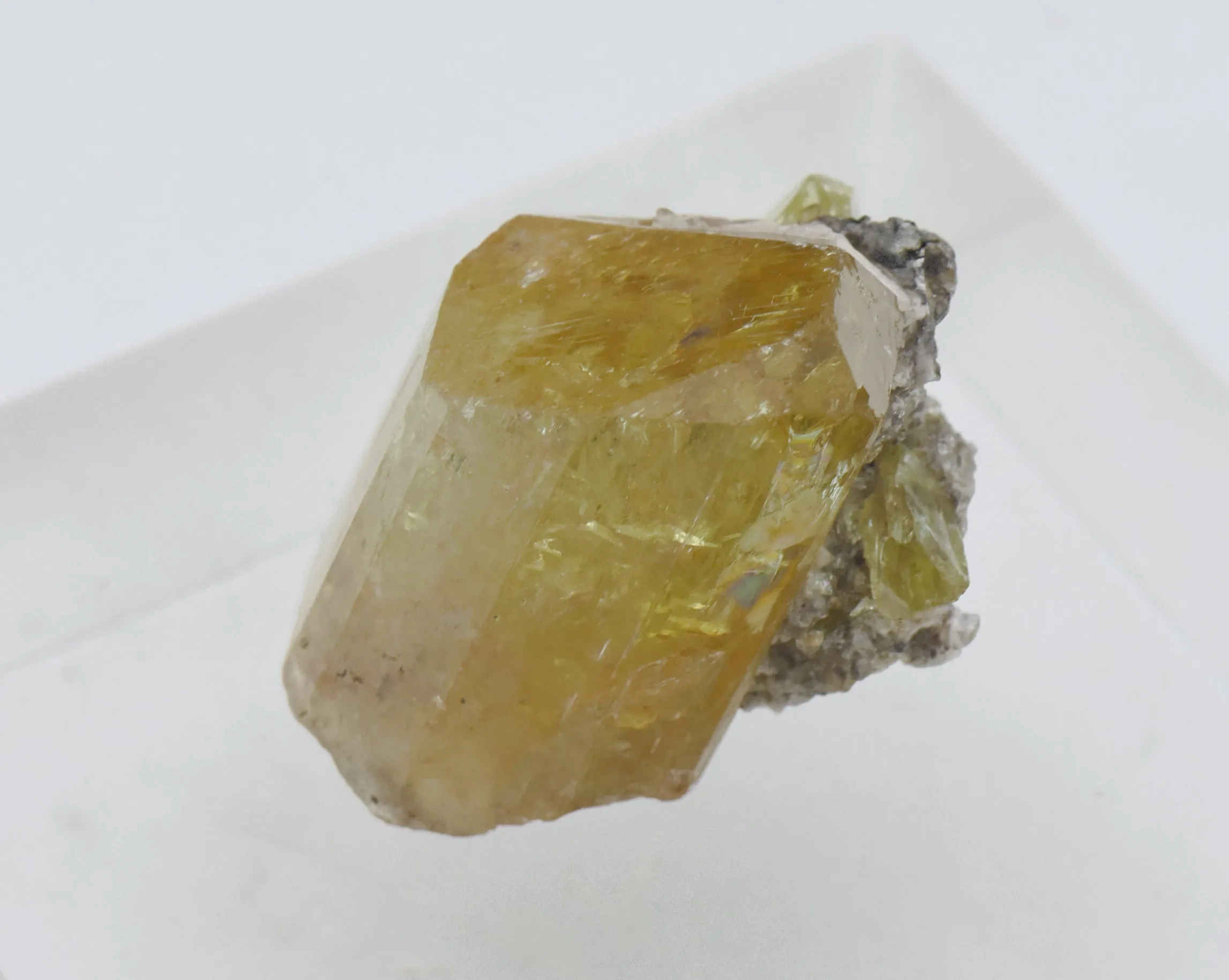 Stunning Yellow Fluorapatite Crystal Mineral Specimen - Mexico