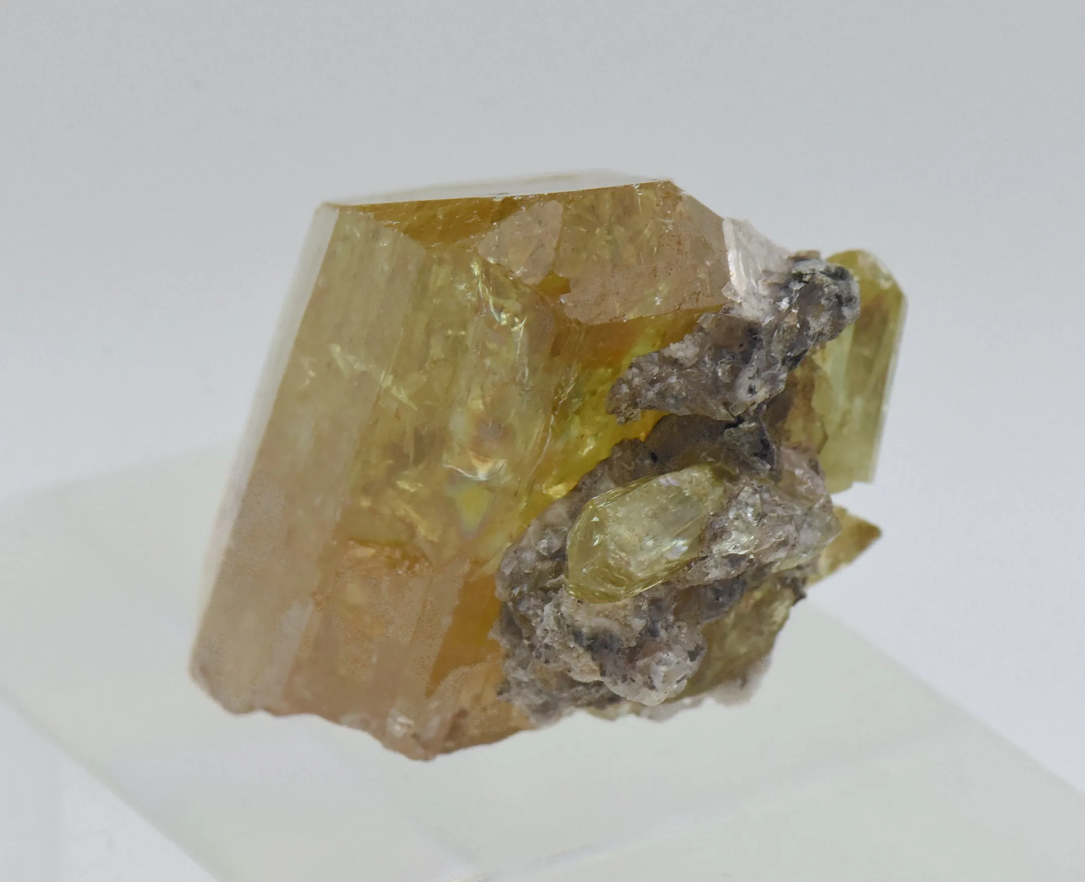 Stunning Yellow Fluorapatite Crystal Mineral Specimen - Mexico