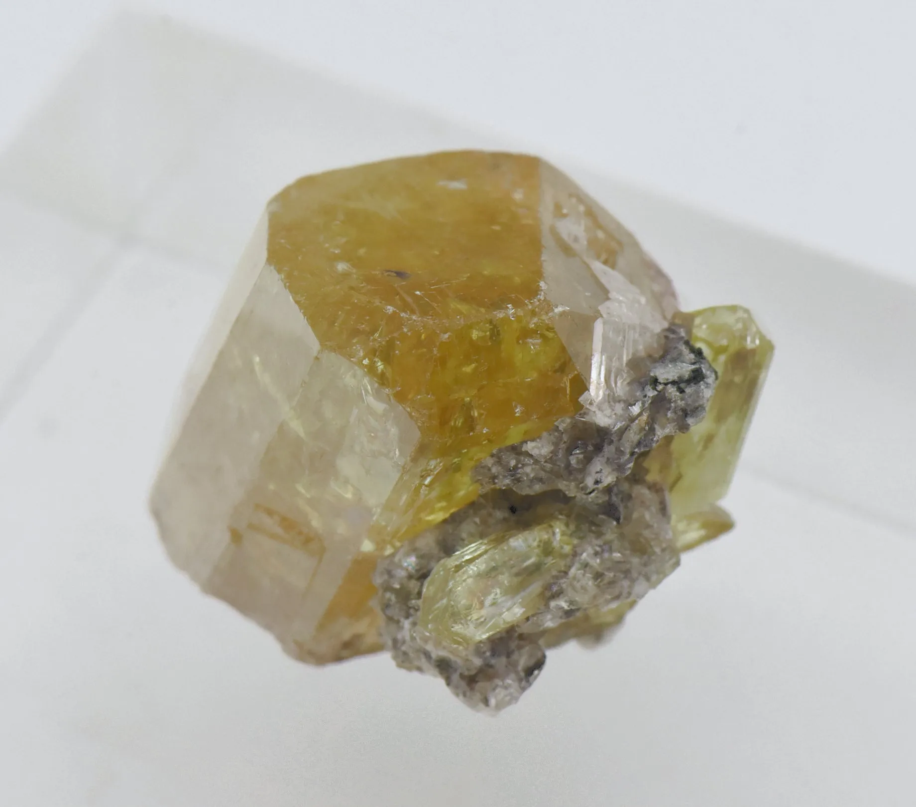 Stunning Yellow Fluorapatite Crystal Mineral Specimen - Mexico