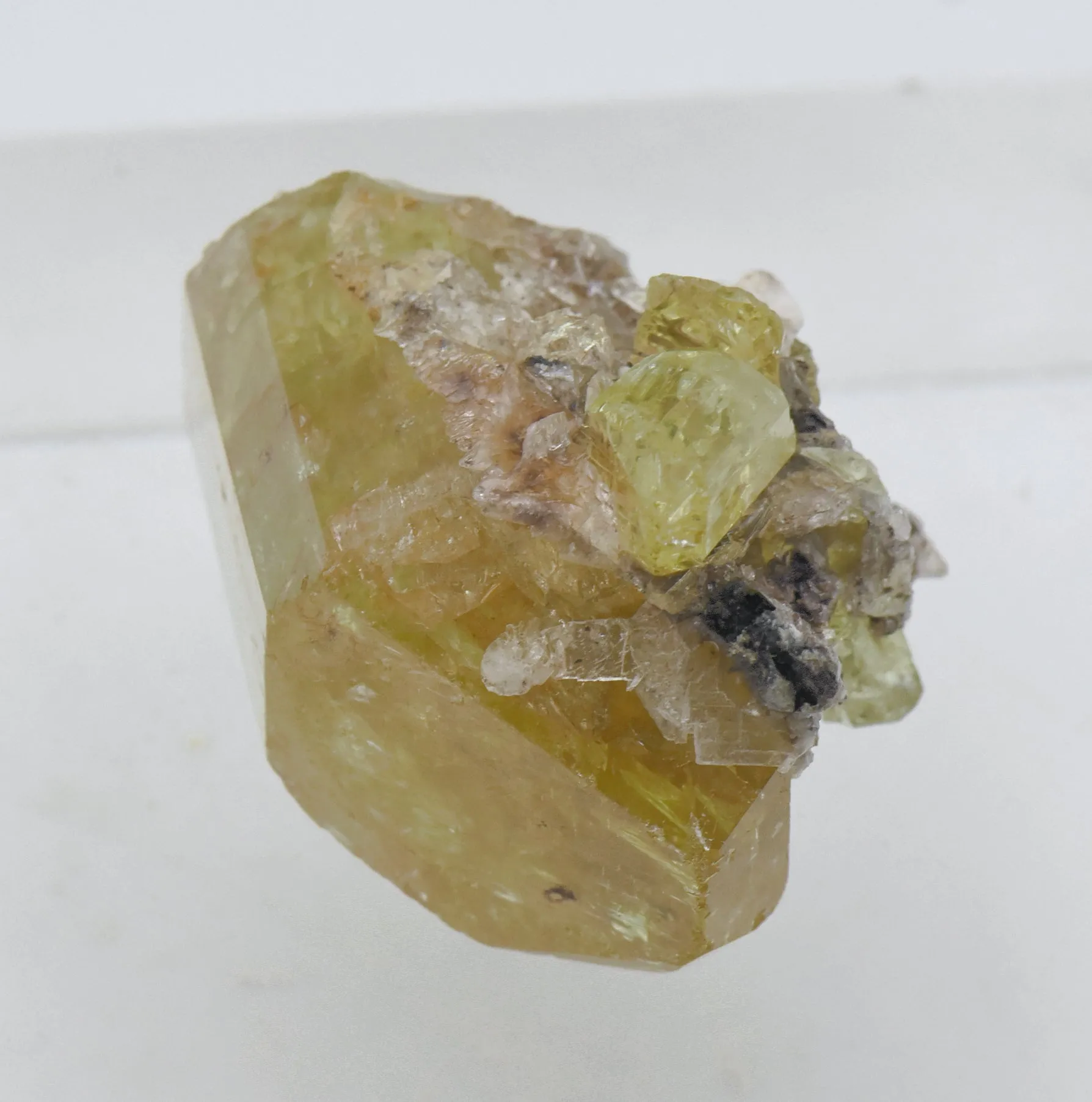 Stunning Yellow Fluorapatite Crystal Mineral Specimen - Mexico