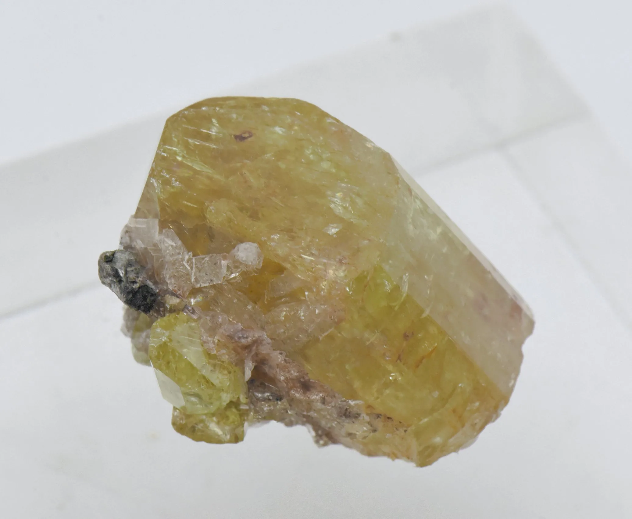 Stunning Yellow Fluorapatite Crystal Mineral Specimen - Mexico