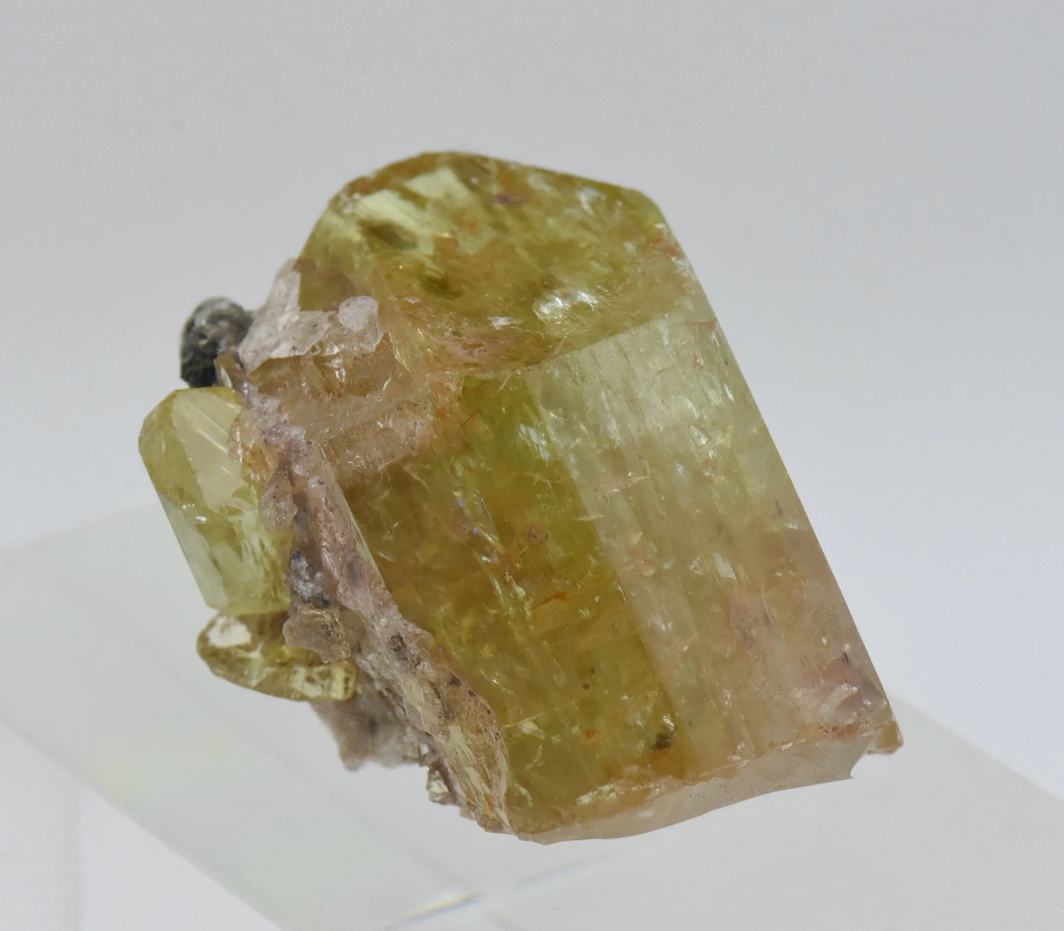 Stunning Yellow Fluorapatite Crystal Mineral Specimen - Mexico