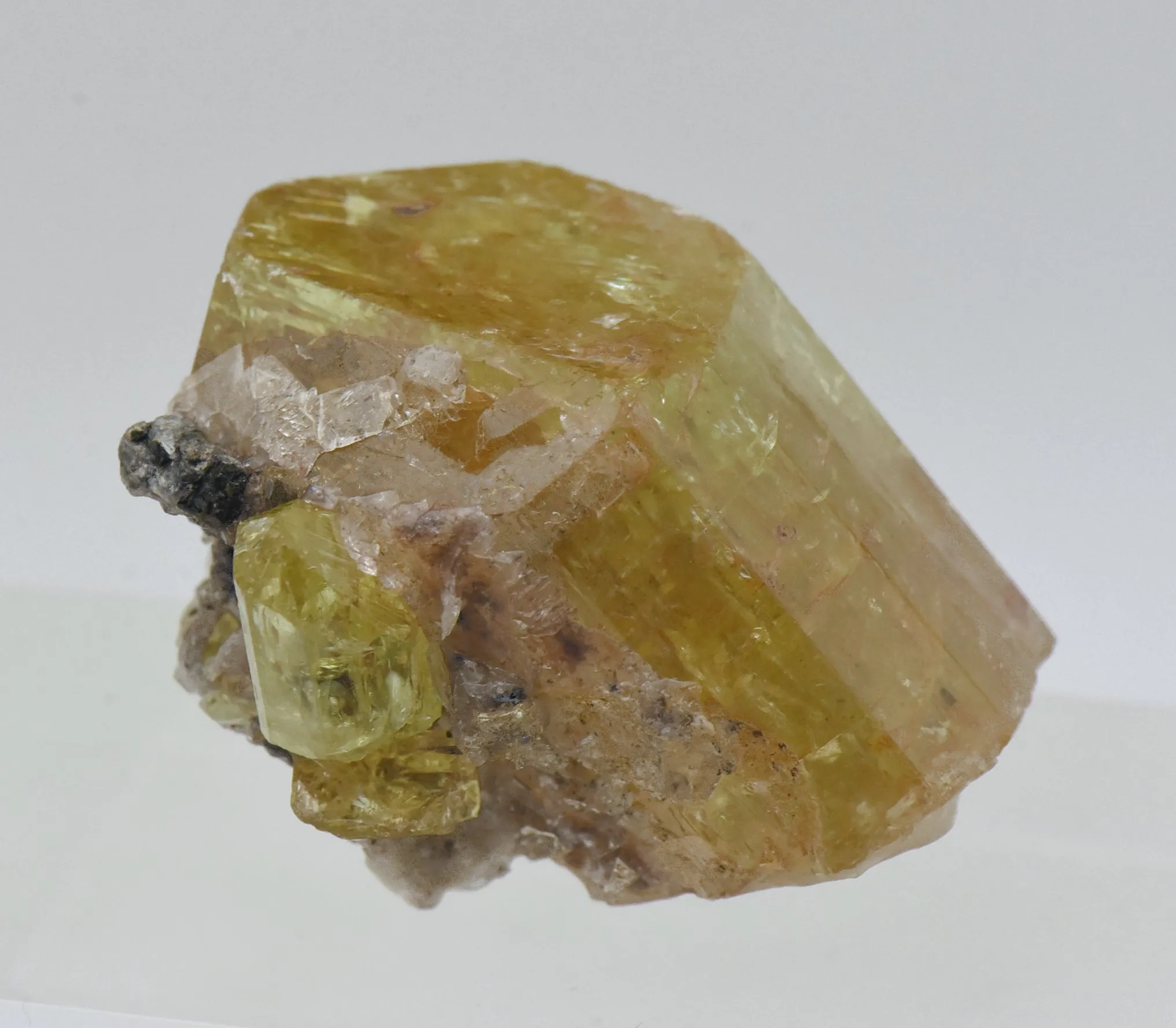 Stunning Yellow Fluorapatite Crystal Mineral Specimen - Mexico