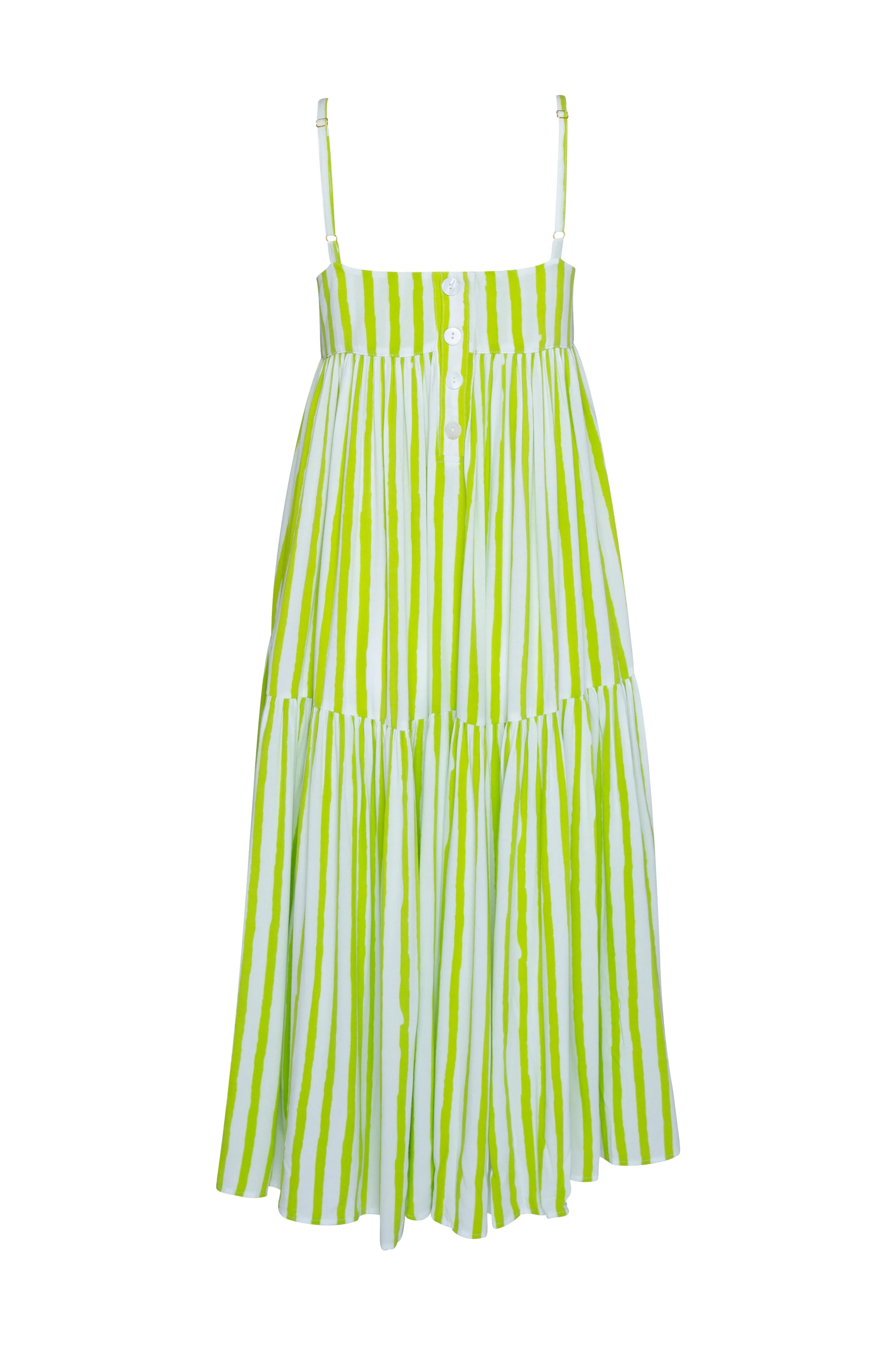 THE HOLIDAY DRESS - DAIQUIRI FILM STRIPE