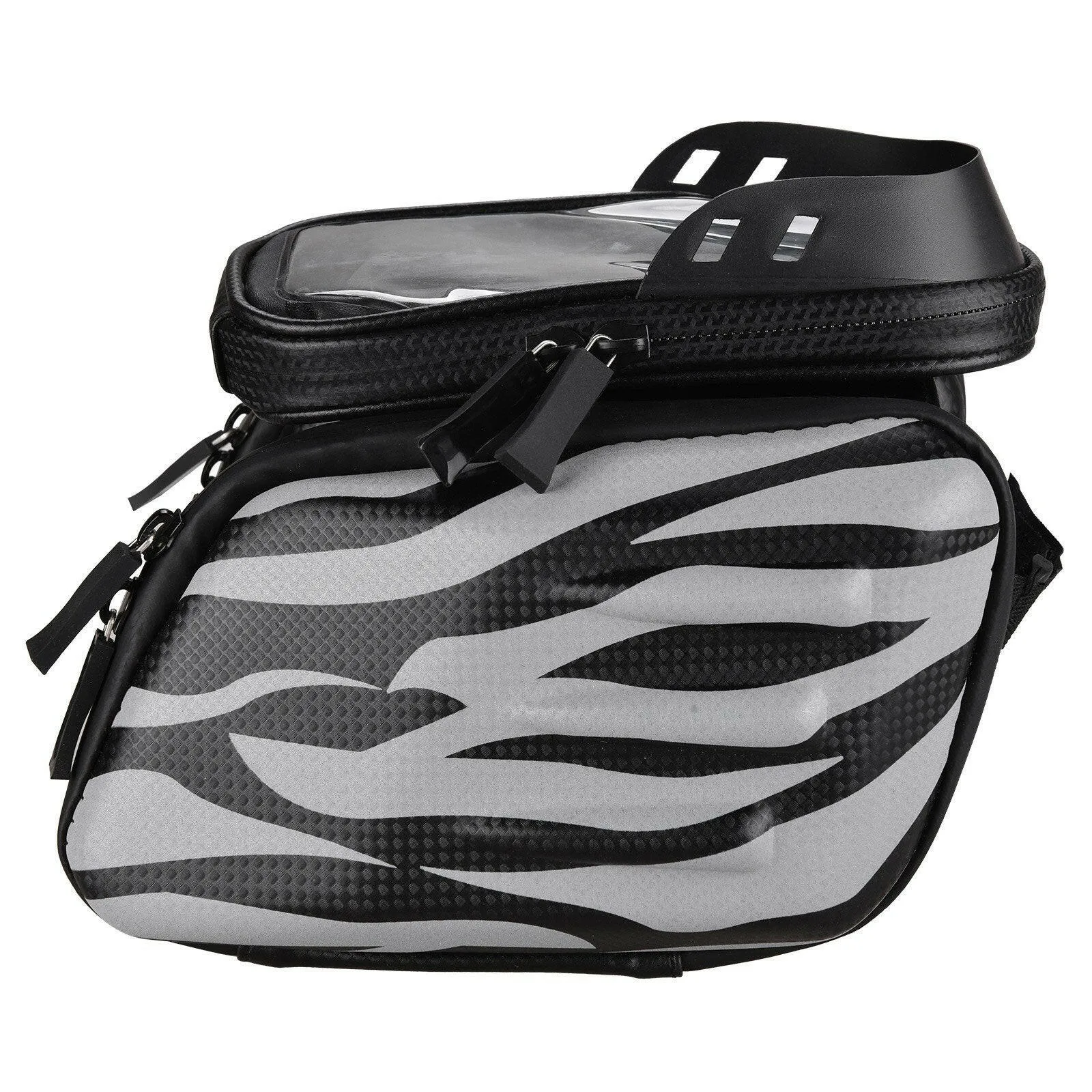 Touch Screen Bike Handlebar Bag Waterproof Front Frame Top Tube Bicycle Pouch Double Pannier Pack Large Capacity Cycling Front Storage Bag