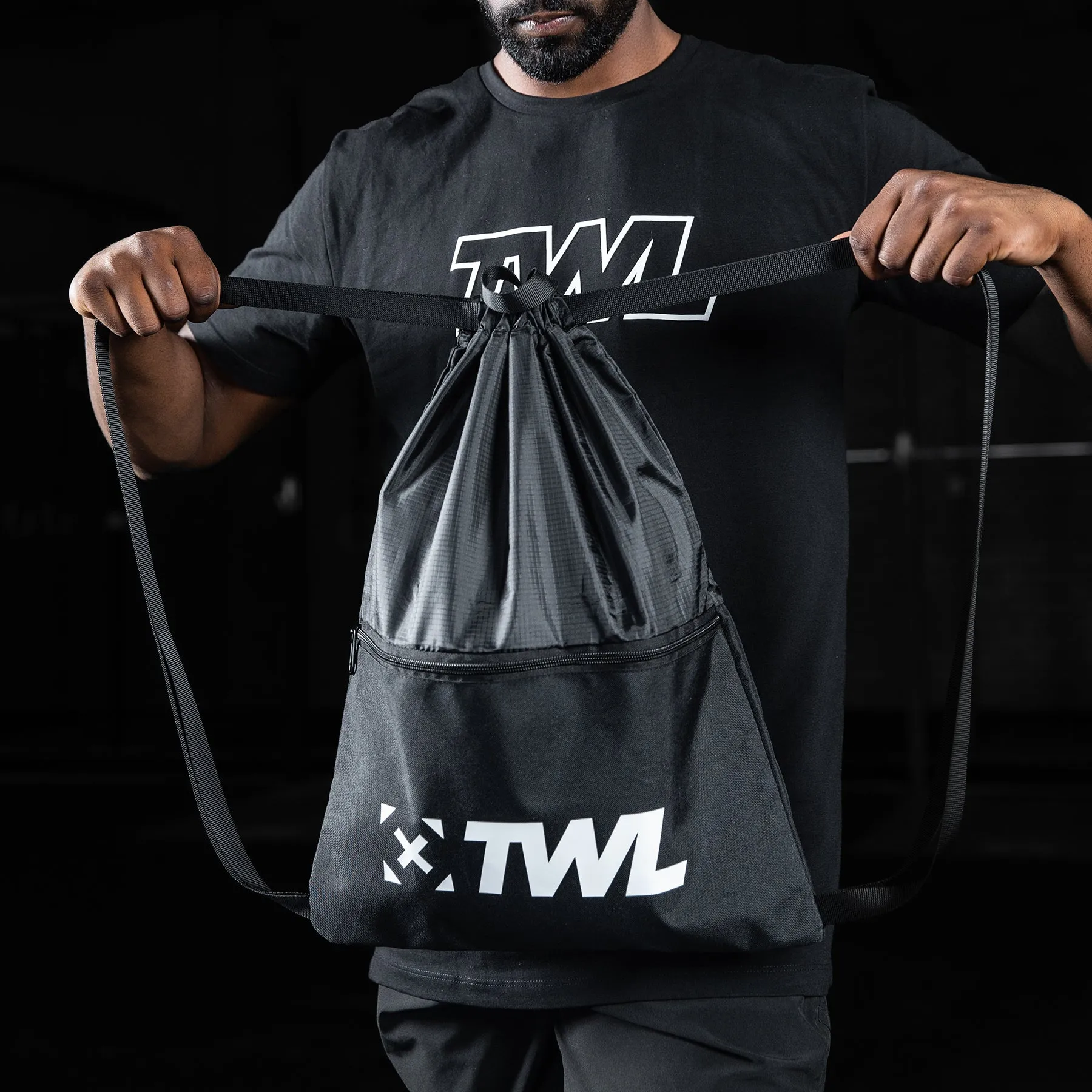 TWL - PREMIUM DRAWSTRING BAG - BLACK