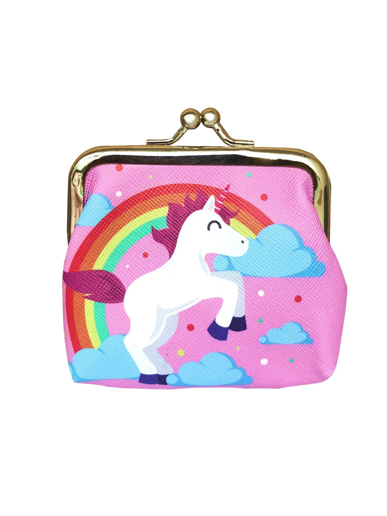 Unicorn Gifts for Girls - Unicorn Drawstring Backpack/Makeup Bag/Bracelet/Necklace/Hair Ties/Keychain/Sticker (White Rose 3)