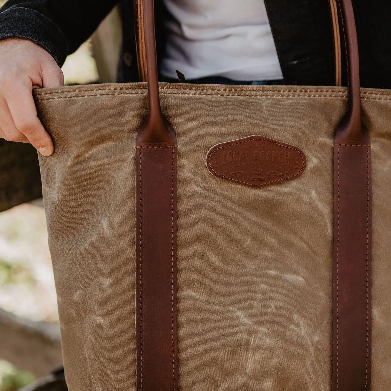 Voyager Waxed Canvas Tote - USA Made