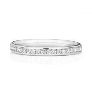 Wedding Band 9ct White Gold Diamond Eternity Ring W217W/I