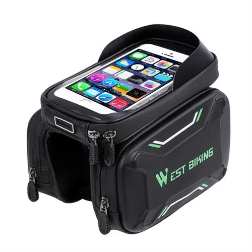 WEST BIKING Bicycle Bags Front Frame High-quality MTB Bike Bag Cycling Accessories Waterproof Screen Touch Top Tube Phone Bag