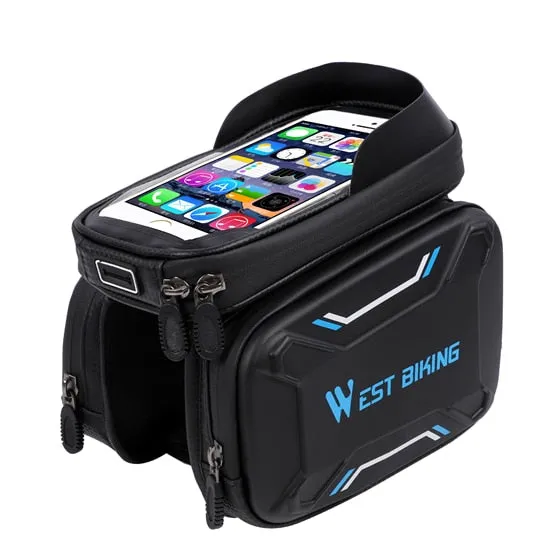 WEST BIKING Bicycle Bags Front Frame High-quality MTB Bike Bag Cycling Accessories Waterproof Screen Touch Top Tube Phone Bag