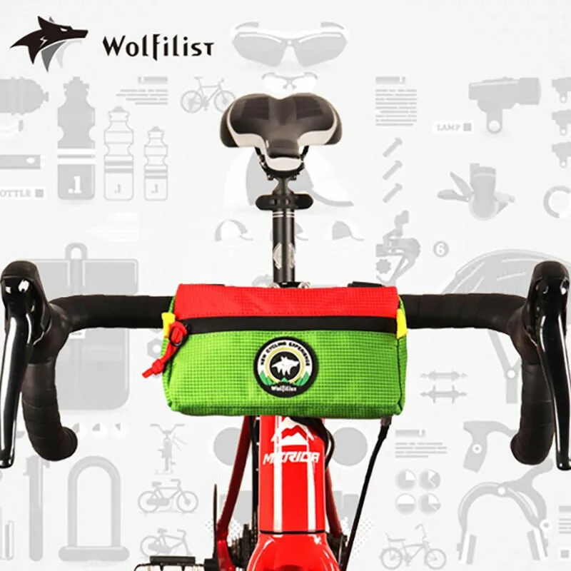 Wolfilist Saddle Frame Bag Waterproof Triangle Head Bag Children's Balance Car Bag Mountain Road BikeTools Storage Bag Bike Bag