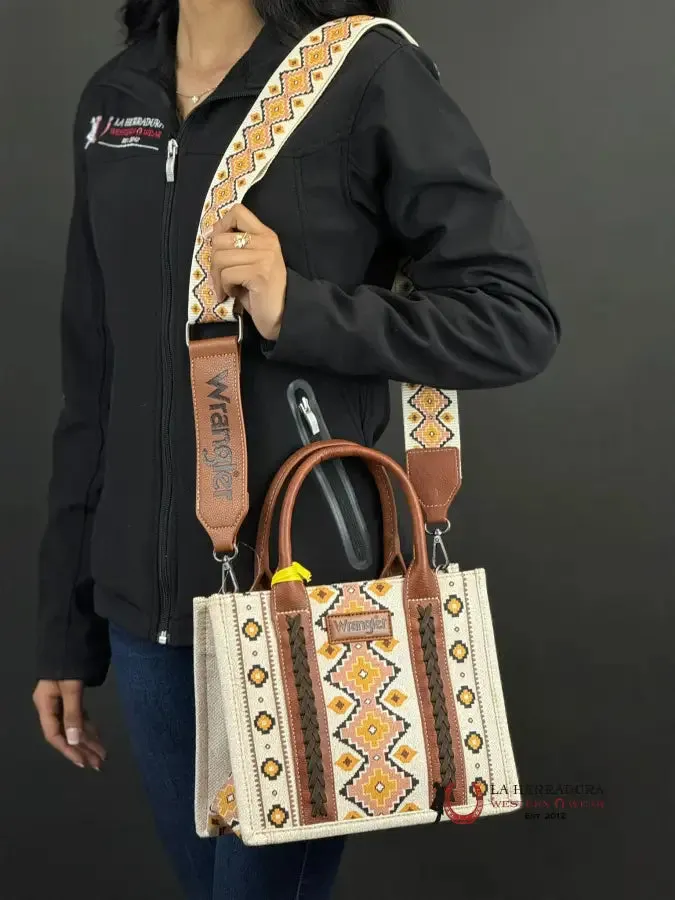 WRANGLER WHITE MULTI COLOR AZTEC WOMEN'S HANDBAG