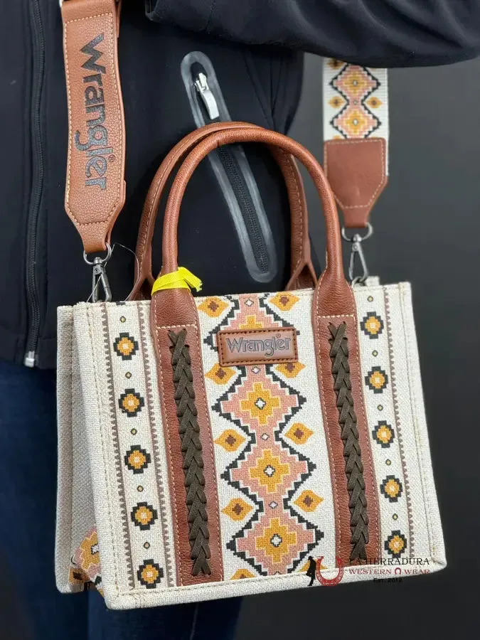 WRANGLER WHITE MULTI COLOR AZTEC WOMEN'S HANDBAG