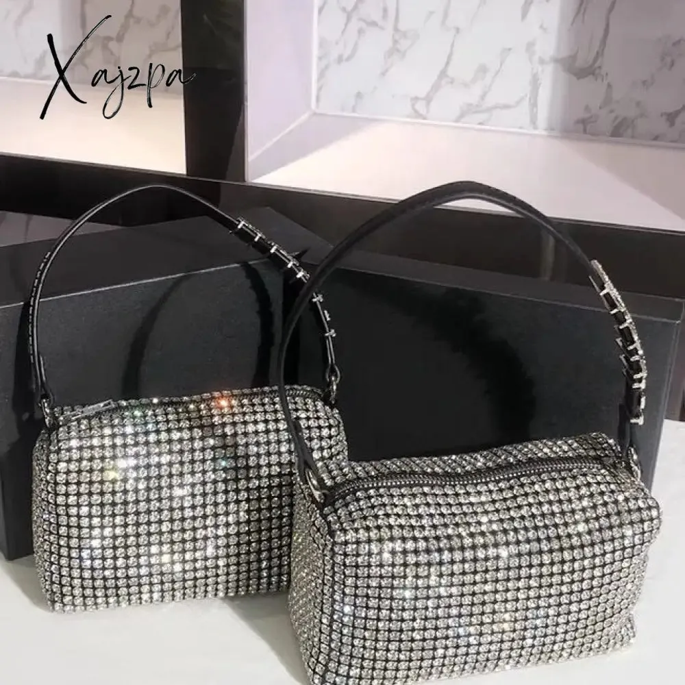 Xajzpa - Fashion Stylish Women&#39;s Rhinestone Handbag Lady Bag Diamonds Shoulder Bag Purse Ladies Crossbody Bag Female shining diamond bag