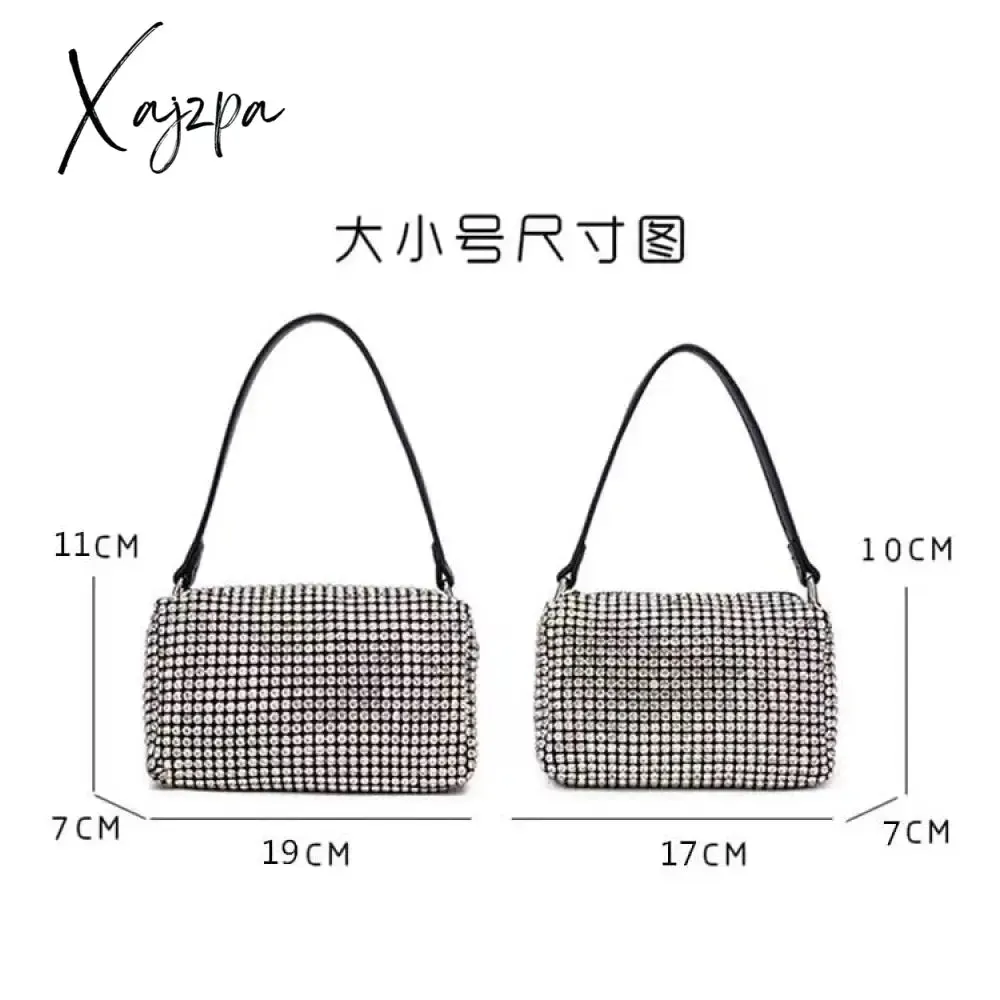 Xajzpa - Fashion Stylish Women&#39;s Rhinestone Handbag Lady Bag Diamonds Shoulder Bag Purse Ladies Crossbody Bag Female shining diamond bag