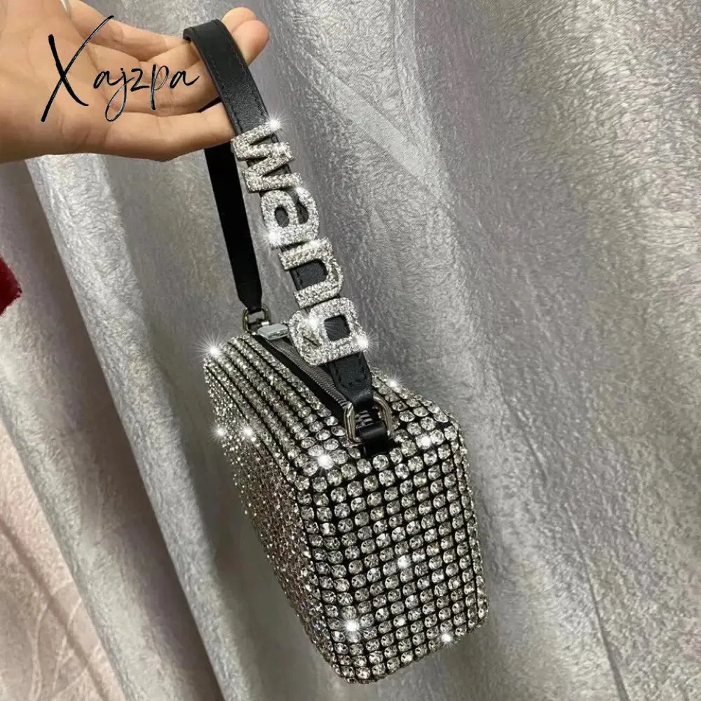 Xajzpa - Fashion Stylish Women&#39;s Rhinestone Handbag Lady Bag Diamonds Shoulder Bag Purse Ladies Crossbody Bag Female shining diamond bag