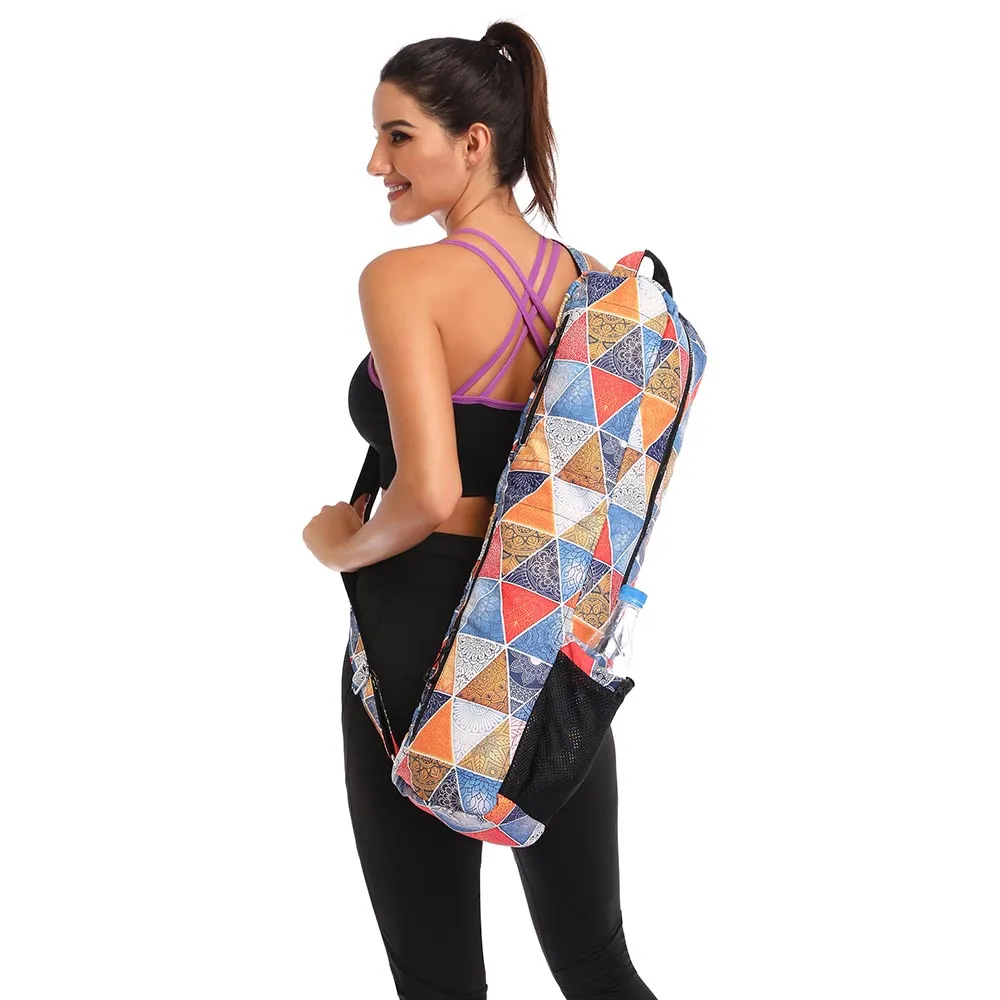 Yoga Mat Bag, Yoga Mat Carry Bag  with Multi-Functional Storage Pockets and Adjustable Shoulder Strap