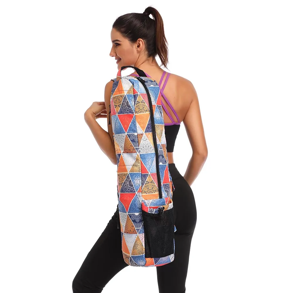 Yoga Mat Bag, Yoga Mat Carry Bag  with Multi-Functional Storage Pockets and Adjustable Shoulder Strap